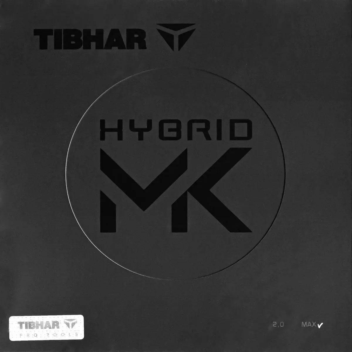 Borracha Tibhar Hybrid Mk Max Para Tênis De Mesa Cor Preta