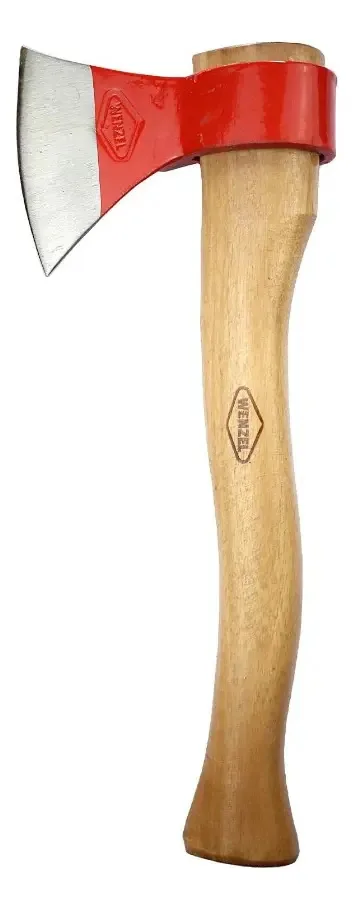 Machadinha Wenzel Aço Liga Especial Cabo Madeira 360mm Vermelha