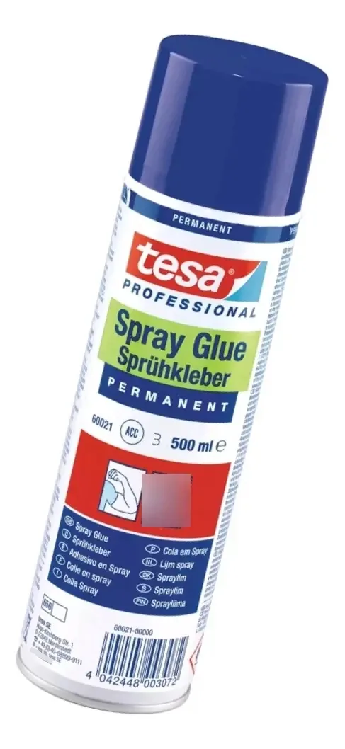 Adesivo Em Aerossol Spray Glue Permanente Tesa 60021 500ml