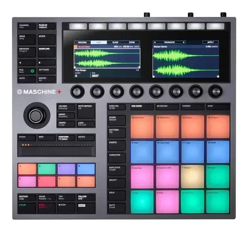 Controlador Native Instruments Maschine Plus + C/ Cor Preto N/a