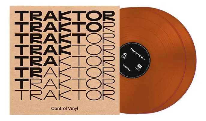 Vinil de trator transparente laranja da Native Instruments