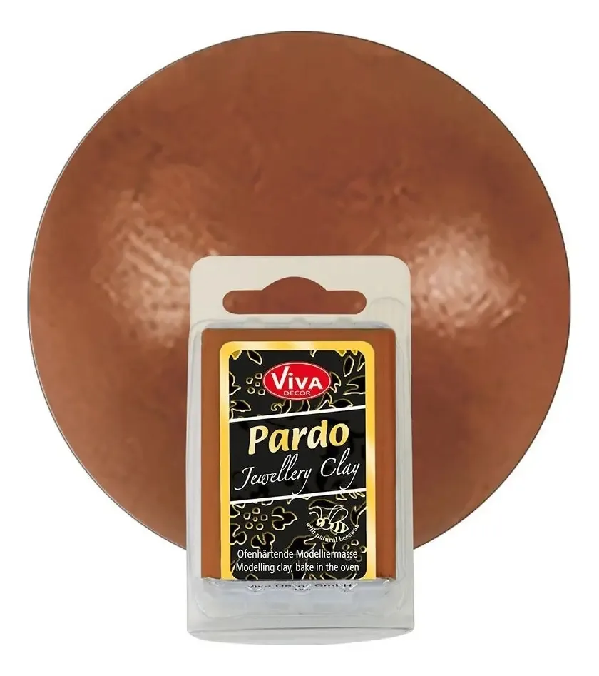 Joalharia Arcilla Polimérica Viva Decor Pardo Metálica 56g Cor Cobre