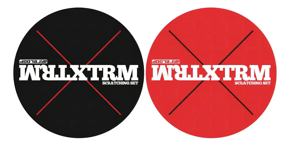Reloop Xtrm Scratching Set Scratch Turntable Felt Color Preto/Vermelho