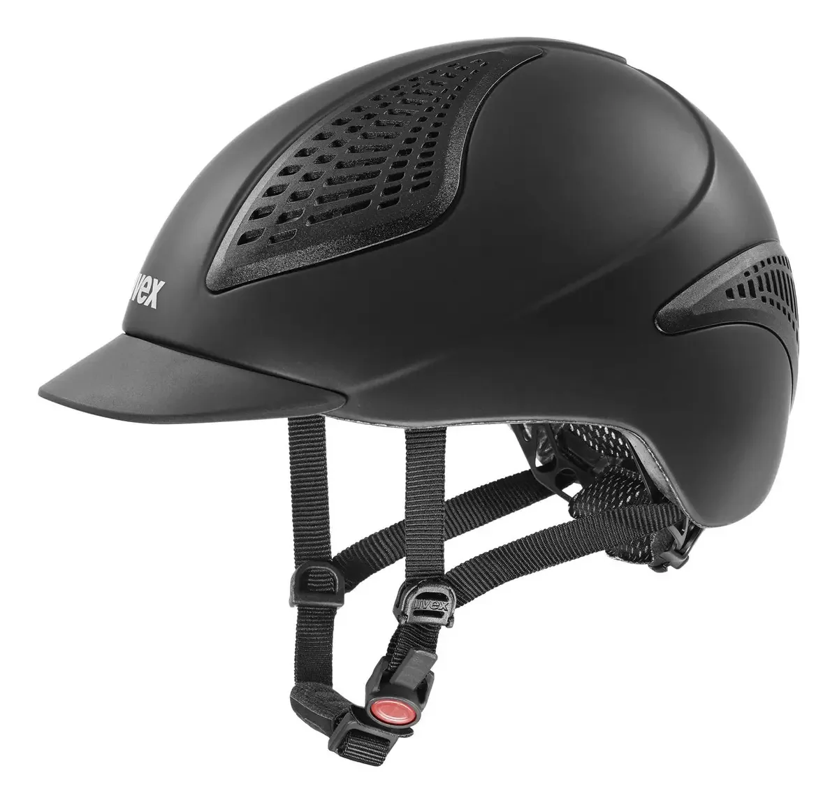 Uvex Exxential Ii — Capacete de equitação para mulheres e homens, tapete preto, XXS-s, capacete ajustável e com excelente ventilação