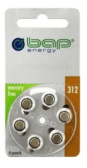 Bateria Para Aparelhos Auditivos Bap-pr312