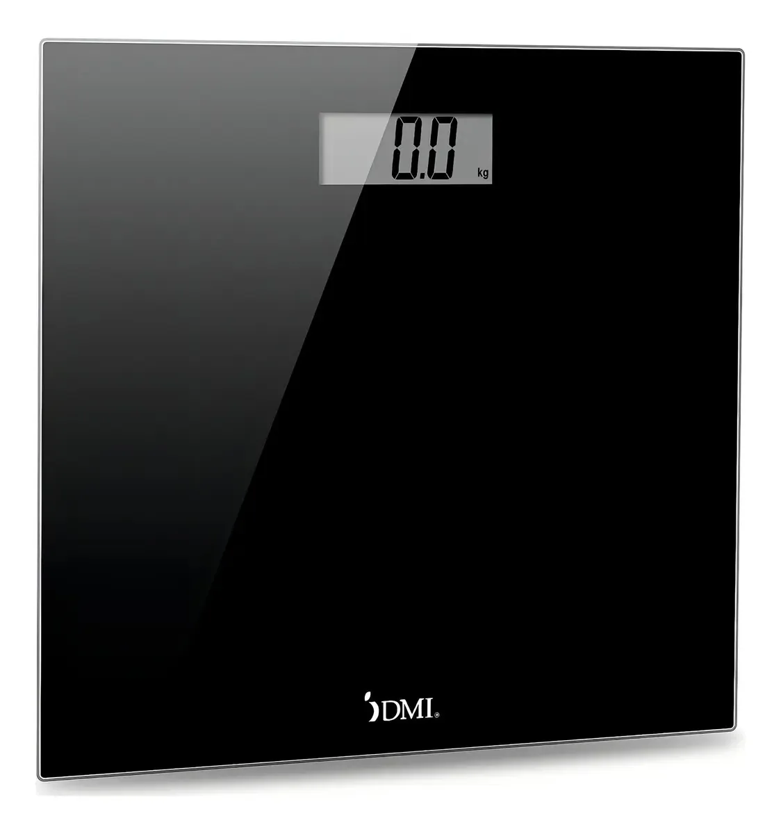 Escala de peso corporal de vidro temperado preto de 200 kg