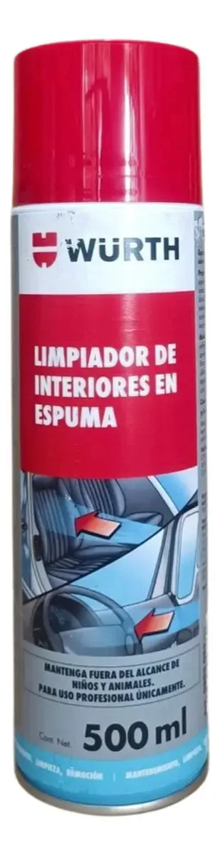 Espuma de limpeza interior Wurth 500ml