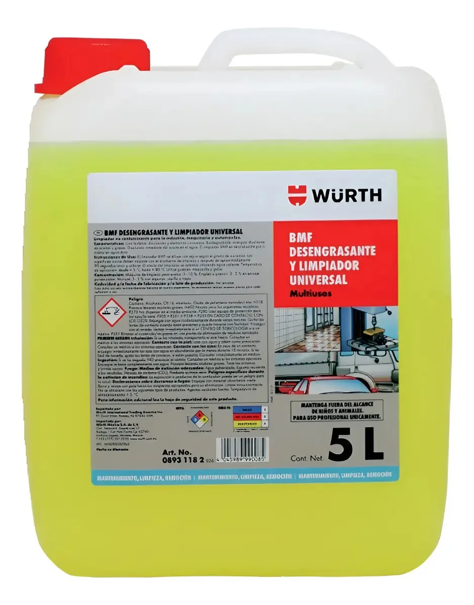 Desengrasante Limpiador Bmf Würth® Industrial Biodegradable
