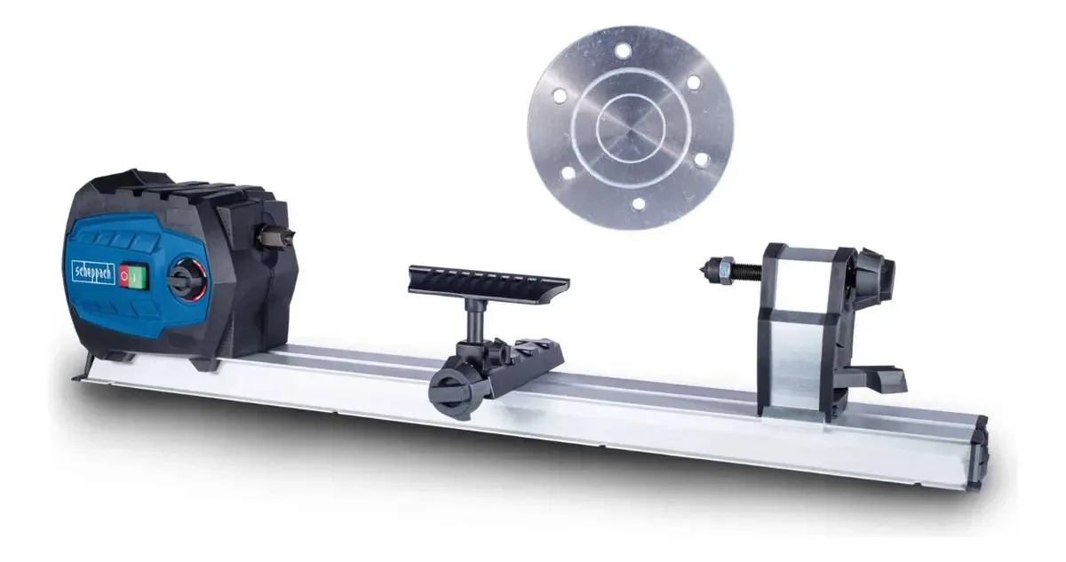 Torno de madeira de velocidade variável de 550 w - Scheppach