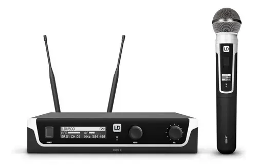 Microfone portátil sem fio Ld System - preto