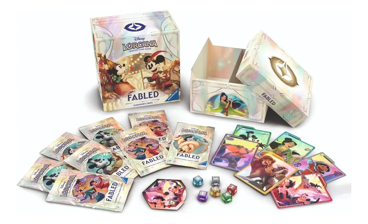Jogo de cartas colecionáveis Disney Lorcana Ravensburger de 1 deck, Goofy, com 65 cartas
