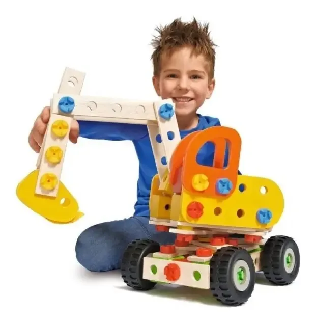 Escavadeira Eichhorn Educational Builder em 5 formas 180 peças