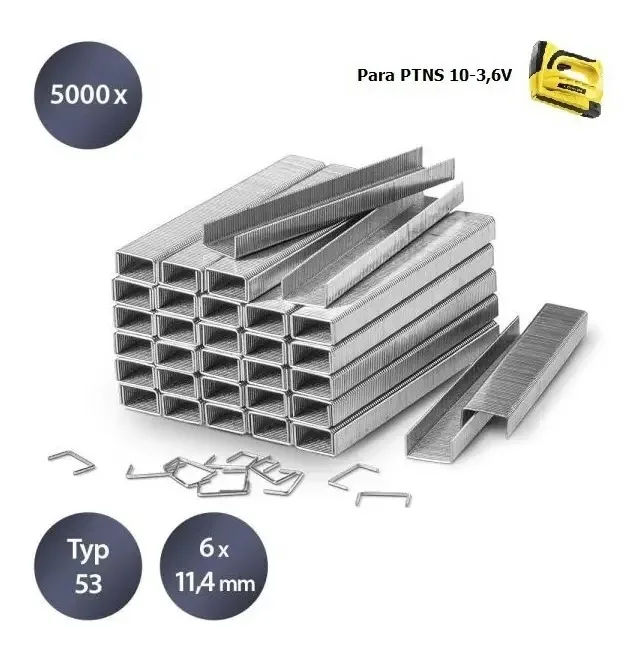 Grampeador manual de aço Trotec U6 Silver