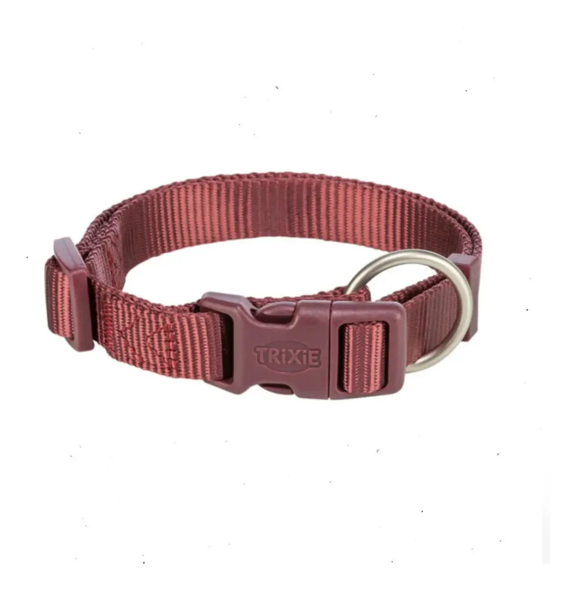 Coleira ajustável Trixie Premium M-l Adult Dog Puppy Color Basic Sangria