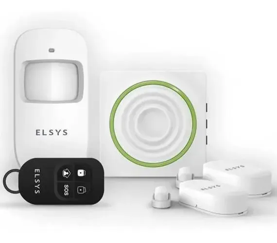 Kit Alarme Wi-Fi Elsys com Sensores Sem Fio e Controle