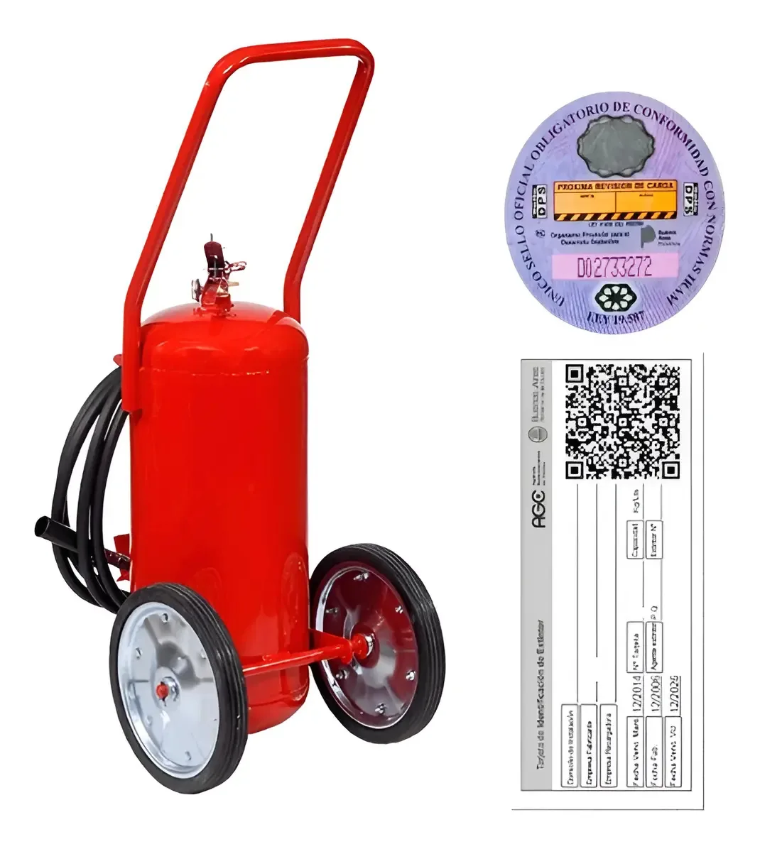 Extintor de incêndio Melisam ABC classe de pó ABC 25kg adequado para carros