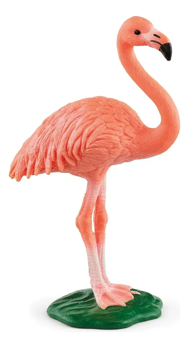 Figuras colecionáveis de flamingos pintadas à mão de Schleich