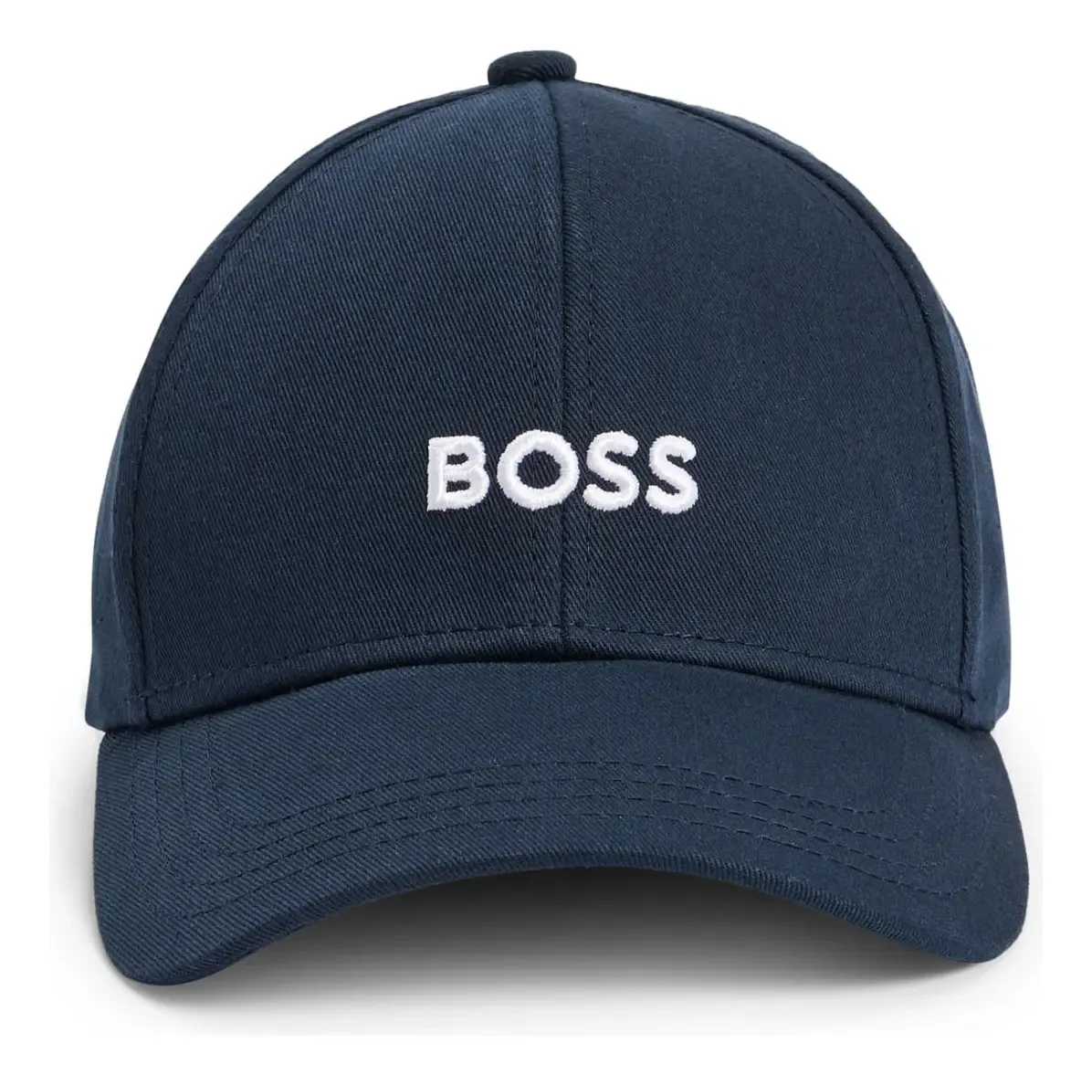 Boné De Algodão Twill Com Seis Painéis E Logo Bordado Boss Cor Azul-marinho Tamanho ÚNICO