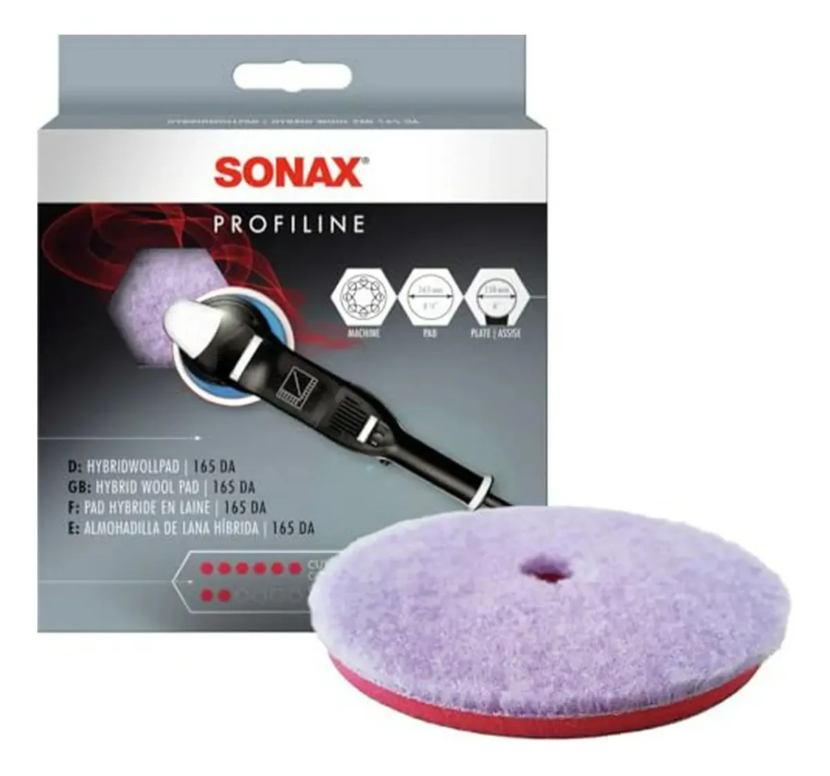 Almofada Sonax Profiline cor lavanda/vermelho