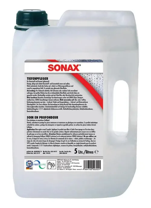 Branqueador de plástico interior Sonax 5l 75556