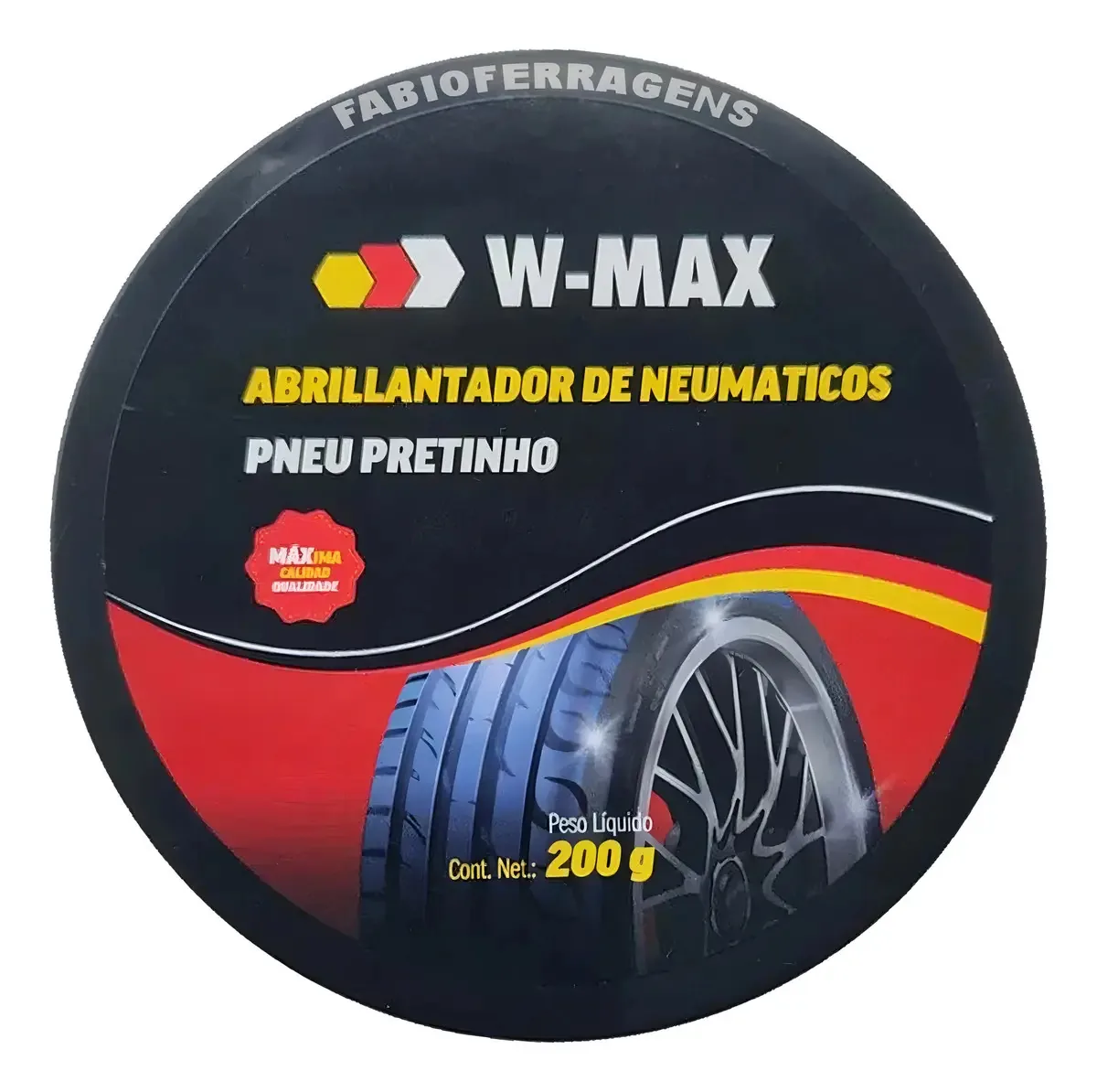 Pneu Pretinho Alto Rendimento Brilho Proteção 200g | Wurth