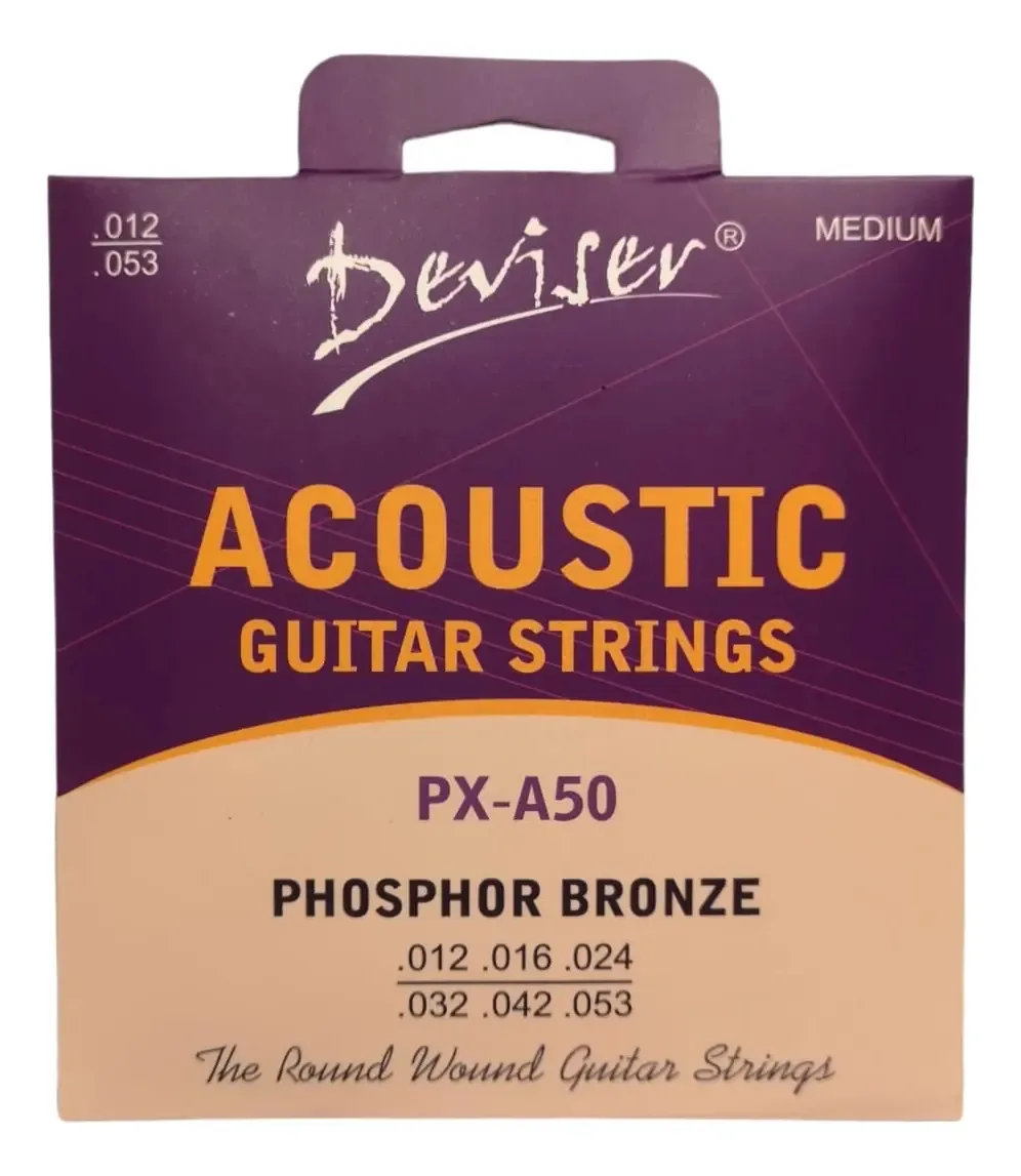 Corda de guitarra acústica 012 Deviser Phosphor & Bronze