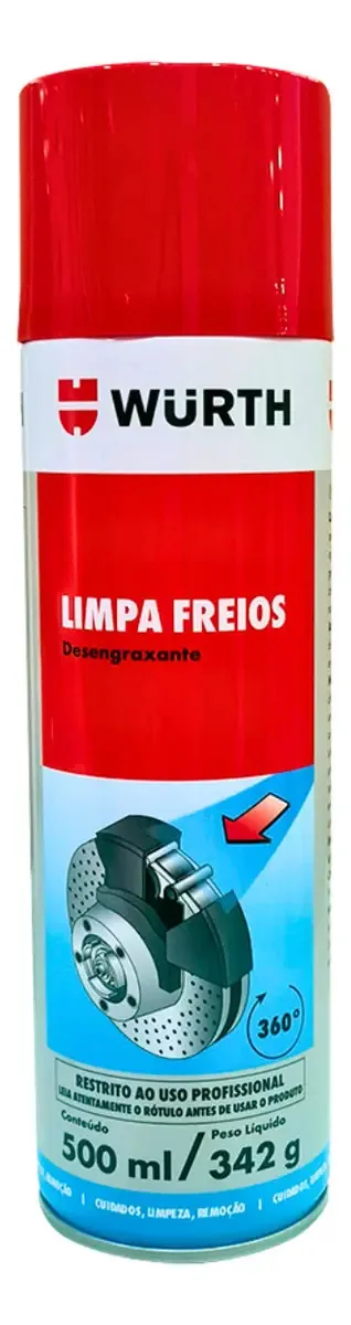 Limpa Freios e Desengraxante 500ml - Wurth