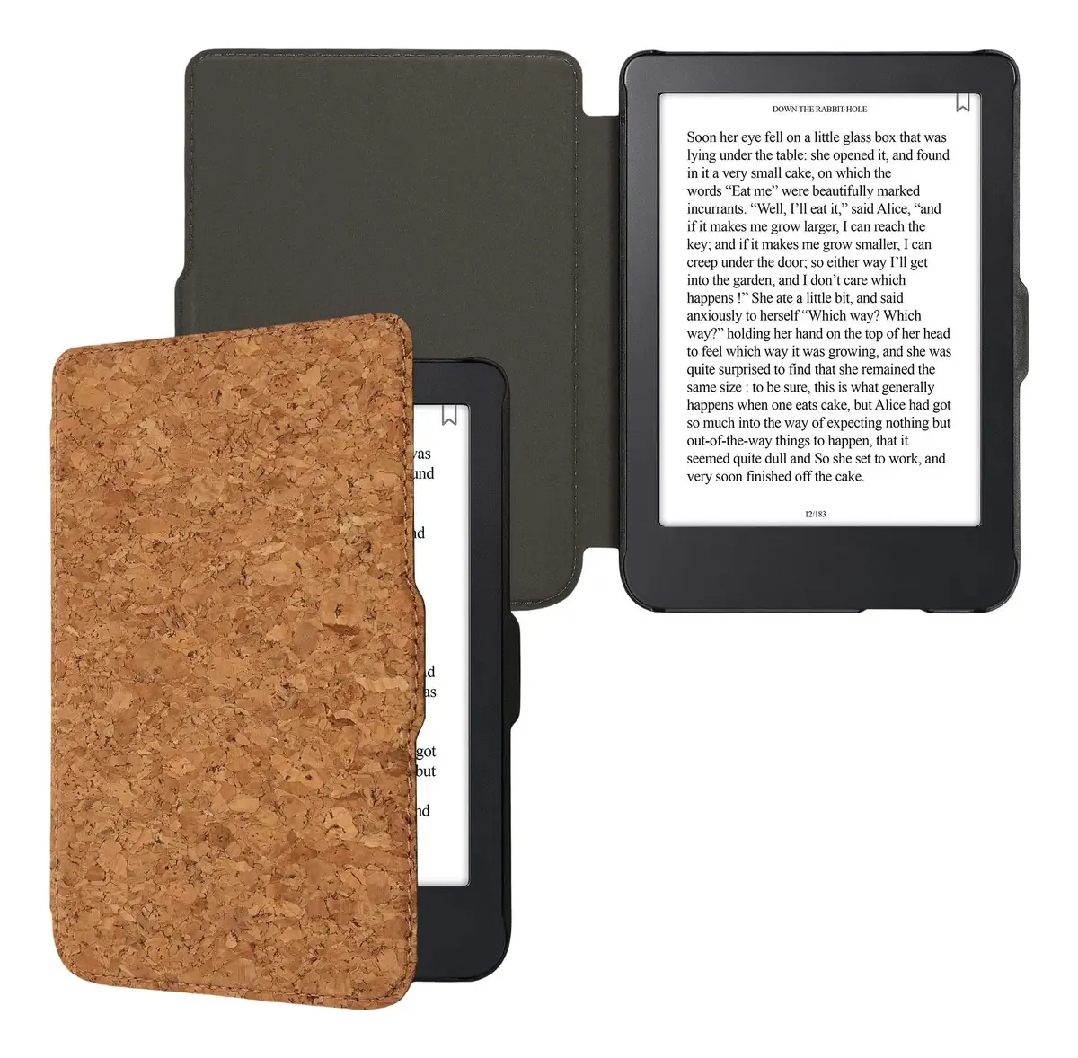 Capa de cortiça Kwmobile compatível com Kobo Clara 2e e Toli