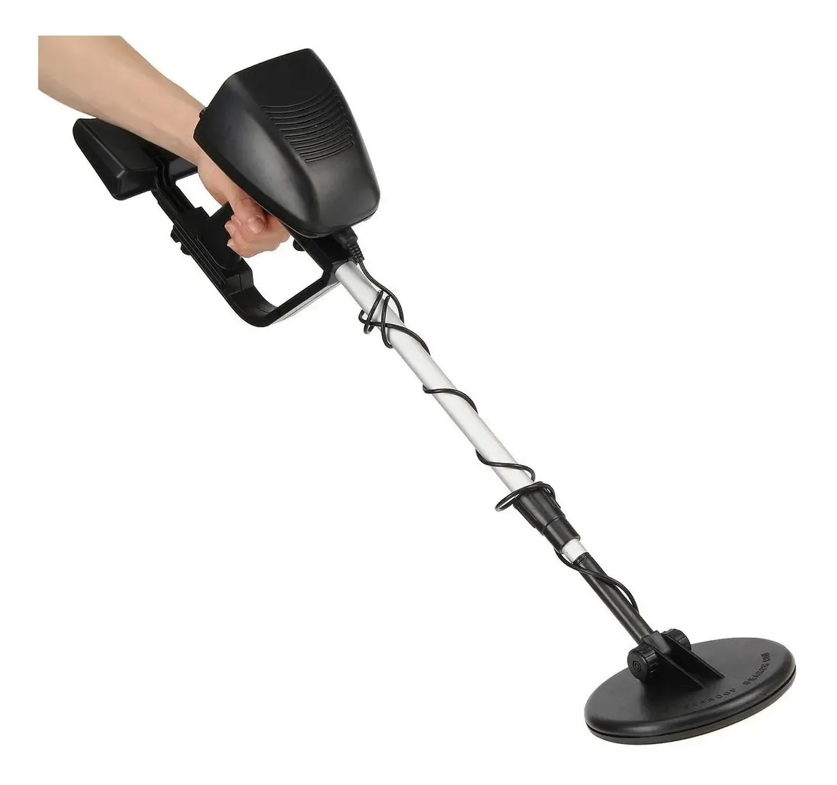 Detector de metais robusto Adventure Camping 21import, cor preta
