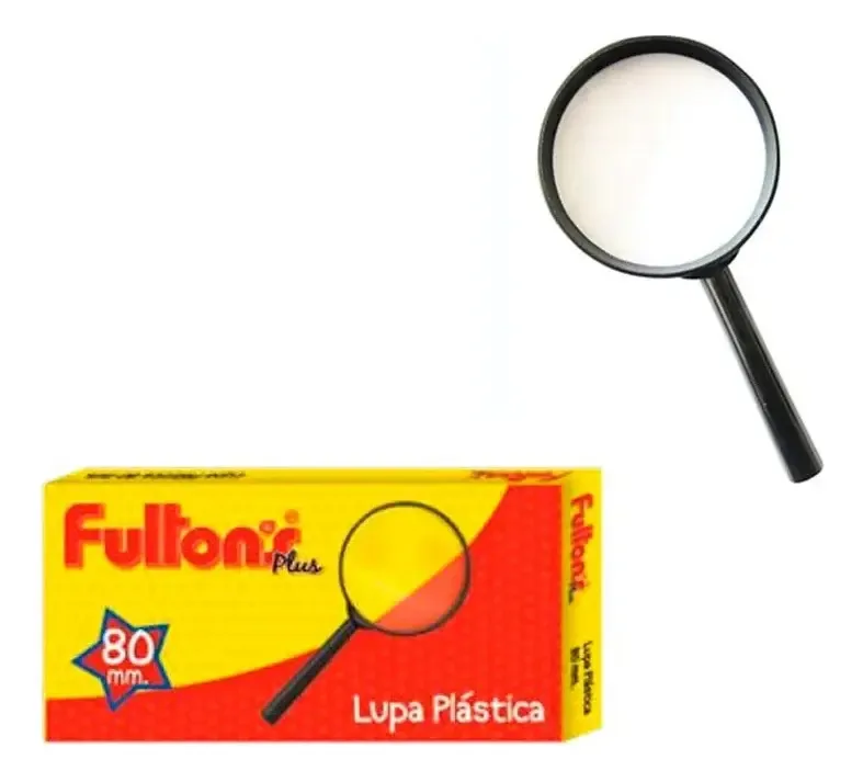 Lupa de plástico de 80mm