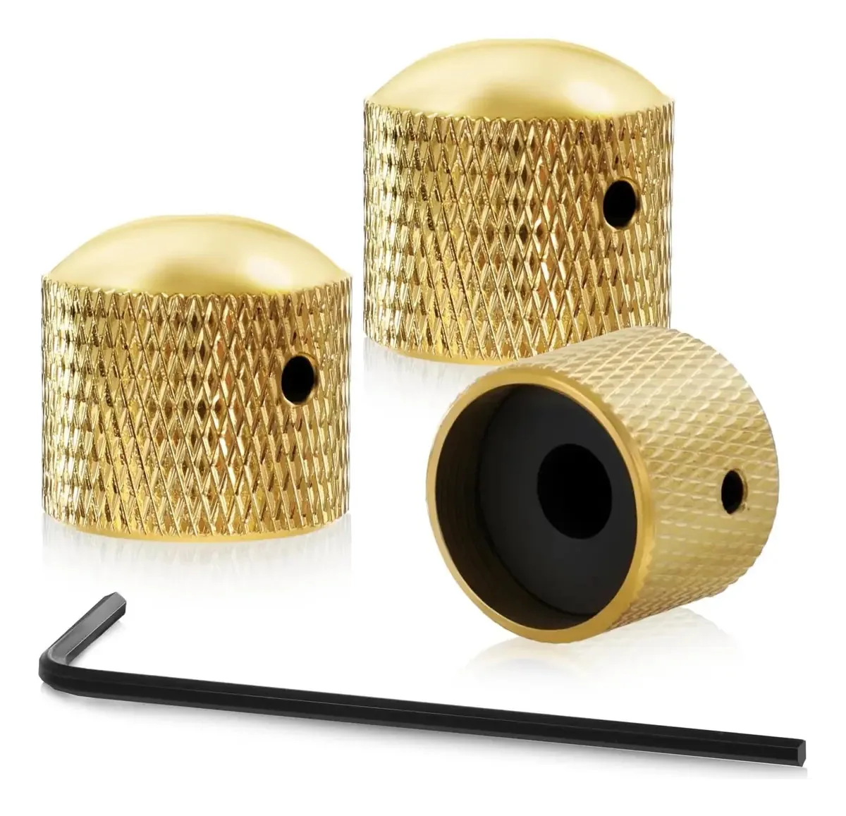 3 Botões De Guitarra Elétricos De Pacote, Botões De Guitarra