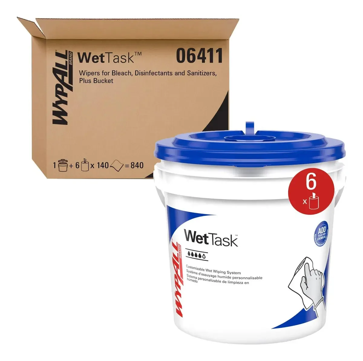 Lenços Umedecidos Wypall Criticalclean Wettask Para Alvejant