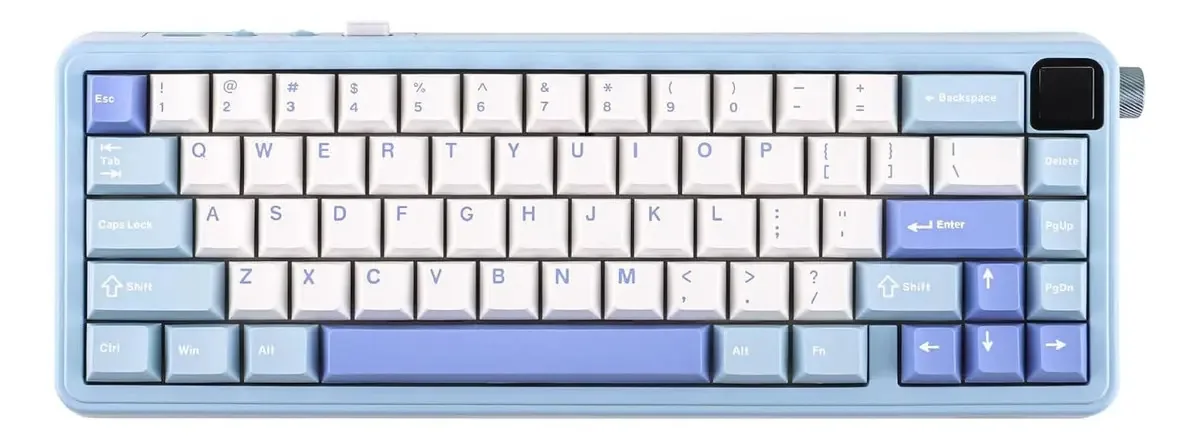 Teclado mecânico sem fio Epomaker He65 Mec com tela