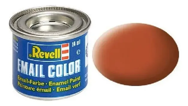 Tinta Esmalte Sintético Marrom Fosco 14ml Revell Modelismo