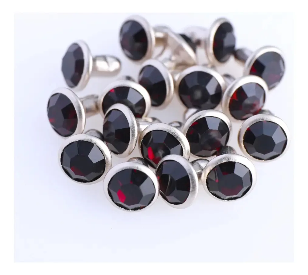 200 conjuntos, rebites, pregos, pedras de 8 mm, vidro colorido de ametista