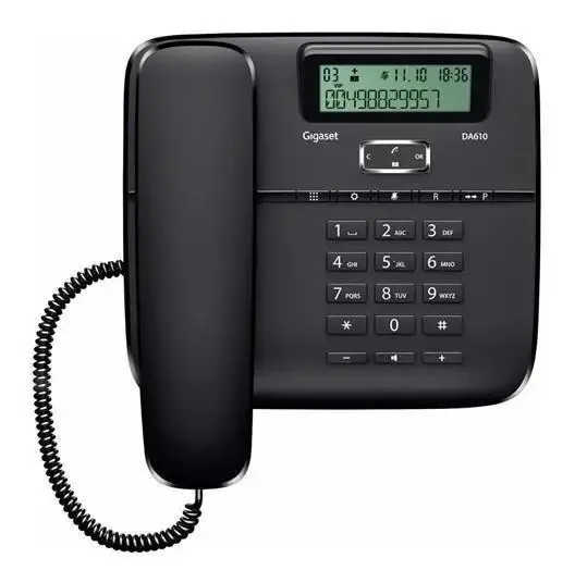 Telefone Gigaset DA610 fixo - cor preto