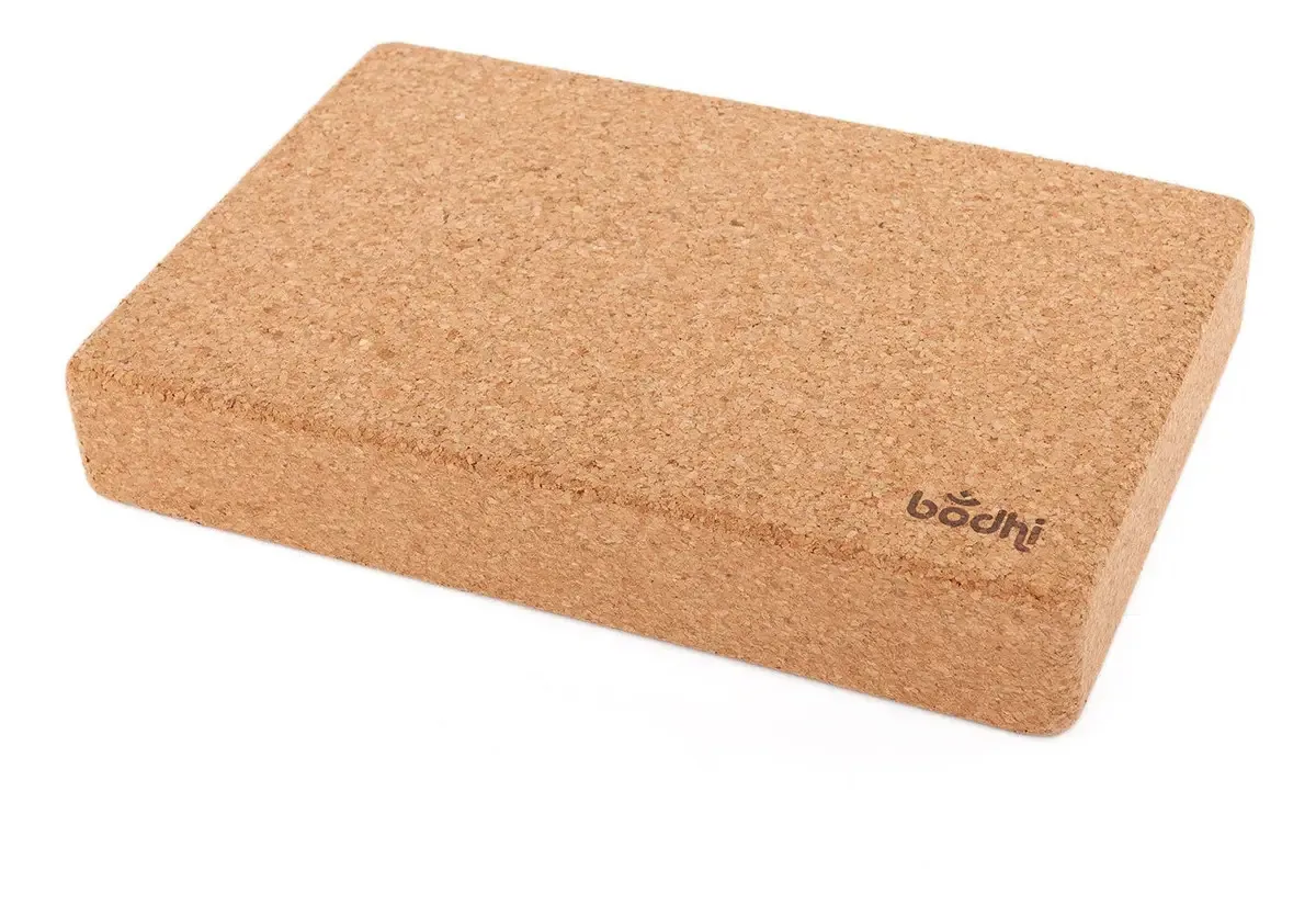 Bloco De Yoga Cortiça Natural - Suporte Para Ombros Cortiça Natural