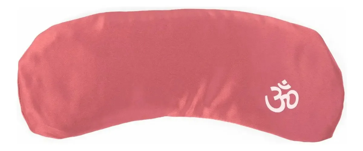 Almofada Relaxantes Para Olhos Capa De Seda Cor Rosa Chá