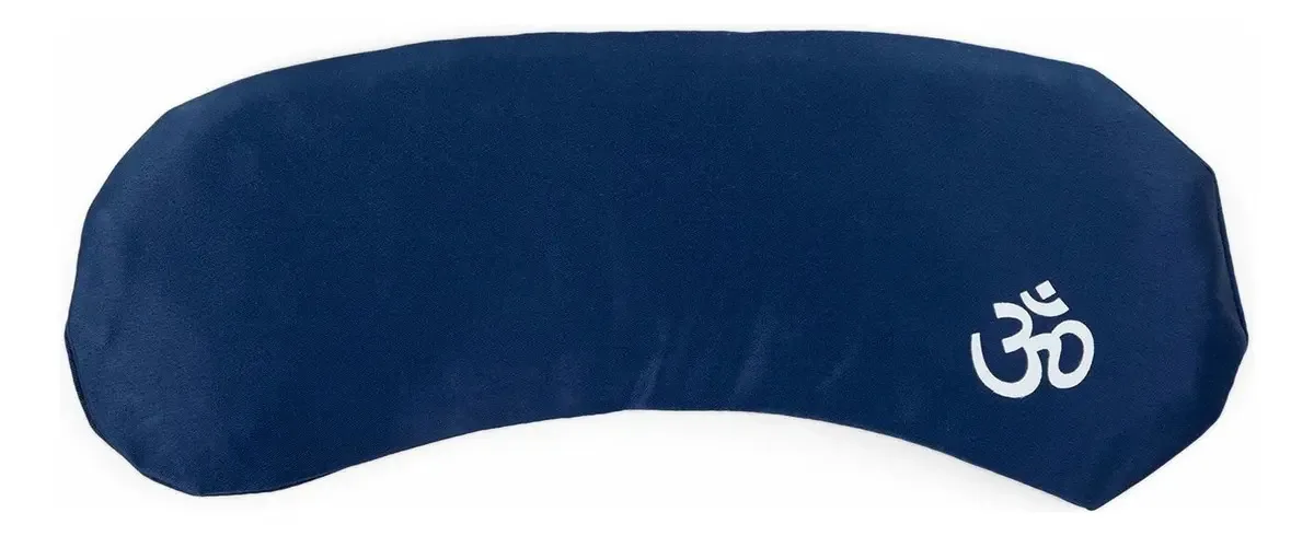 Almofada Relaxantes Para Olhos Capa De Seda Cor Azul-escuro