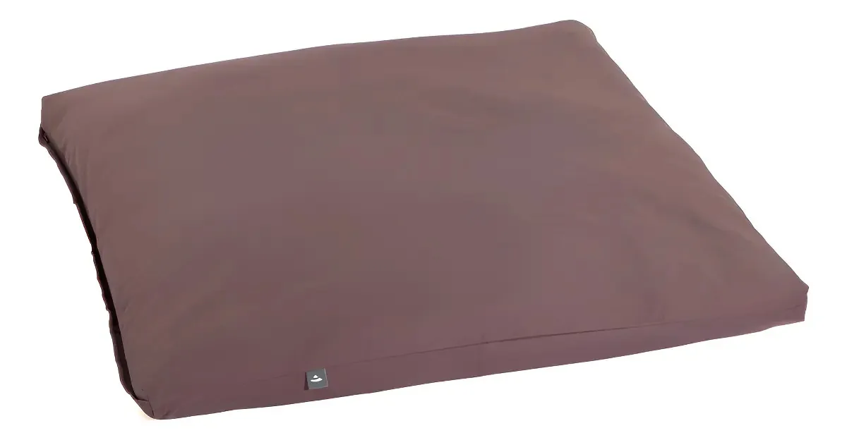 Yogateria Zabuton Almofada Yoga Plana Zafu 80x80cm Cor Roxo Nude