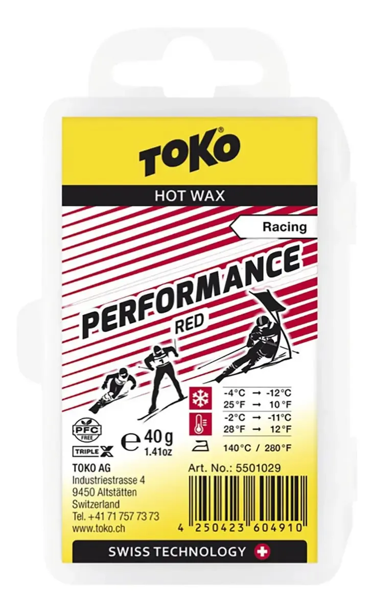 Cera para pranchas de surf Toko 5501029 formato n/a vermelha