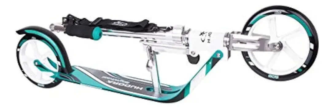 Scooter dobrável Hudora 205 para adultos - 2 rodas grandes