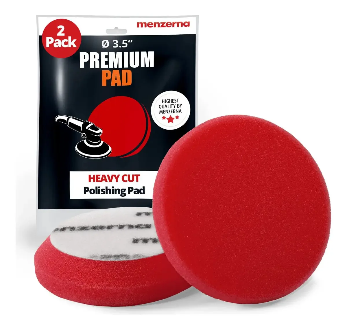 2 Almofadas Para Orelhas De Polimento 8.9 Cm Corte Pesado