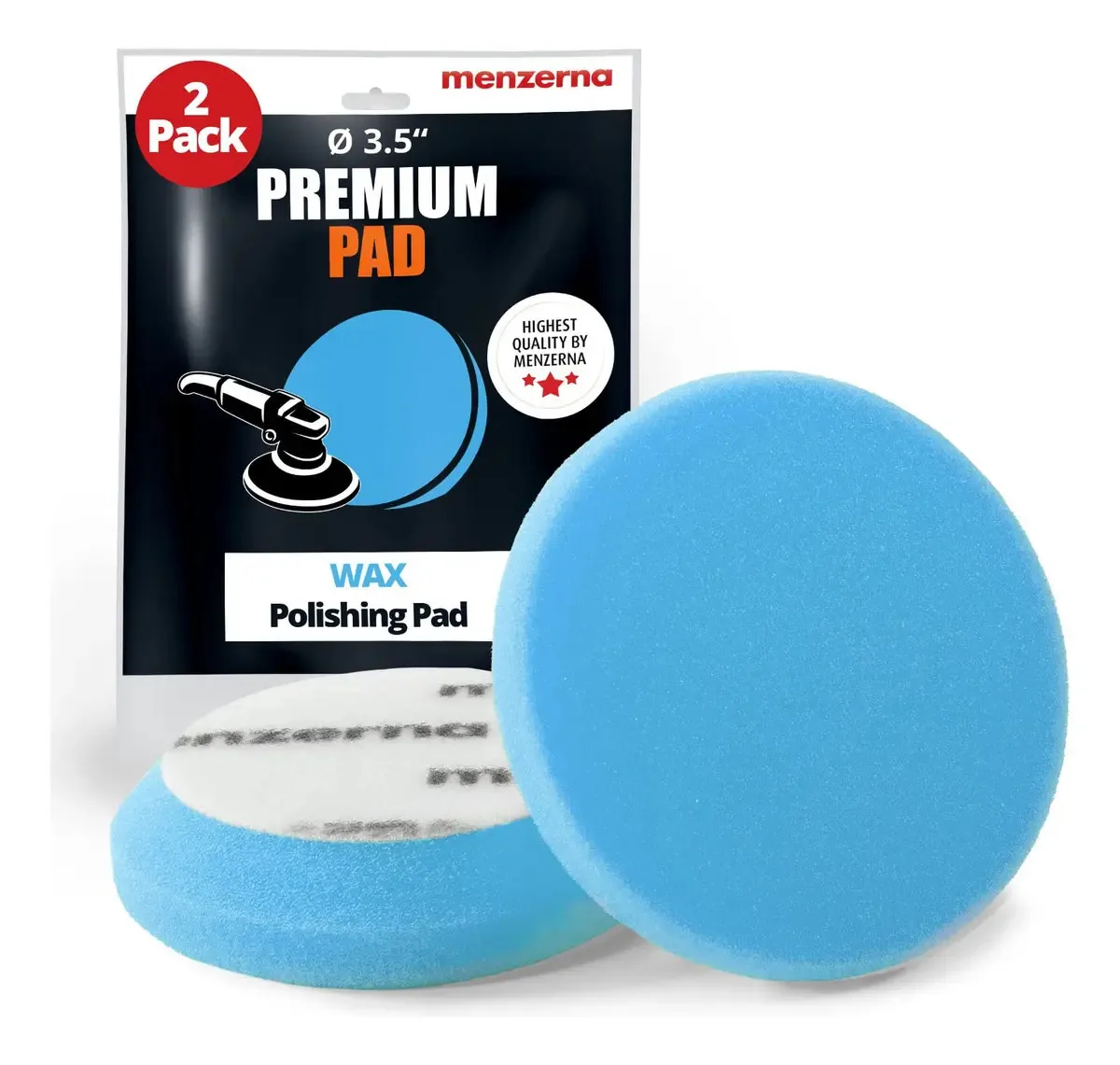 2 Almofadas Para Orelhas De Polimento Premium 8.9 Cm