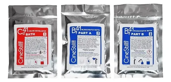 Kit de desenvolvimento de cores em pó Cinestill C41, 1 litro e 24 rolos