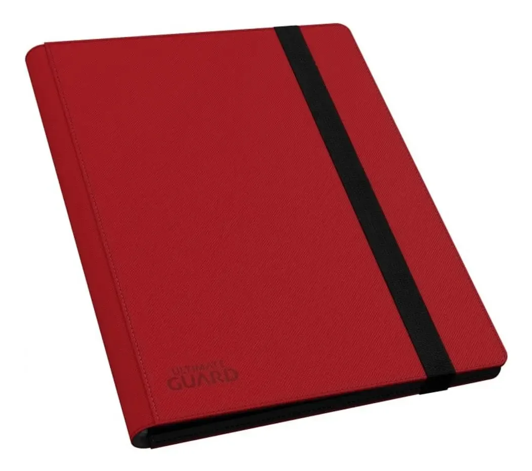 Suporte de cartão vermelho Xenoskin Flexxfolio de 9 bolsos
