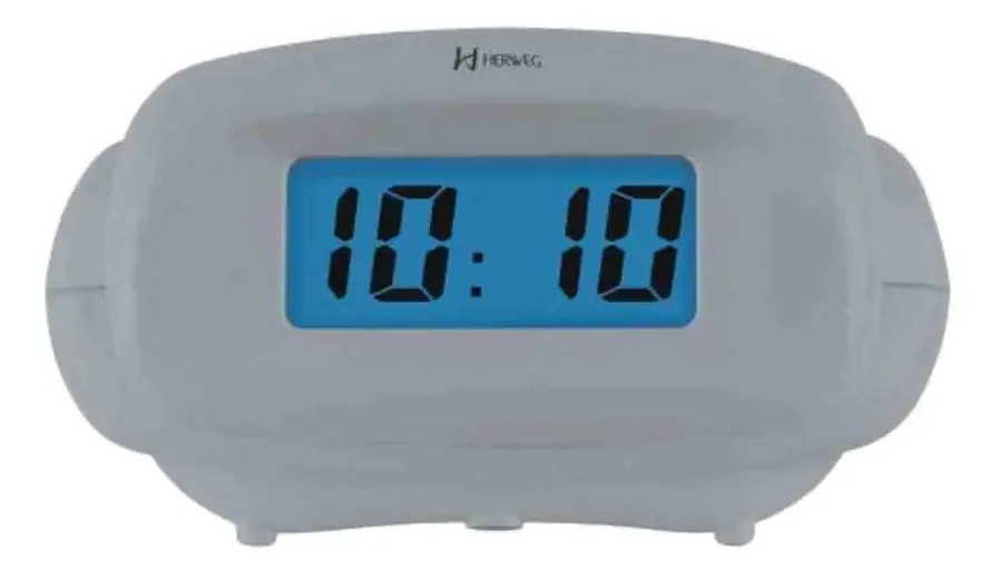 Despertador De Mesa Cinza Herweg 2973