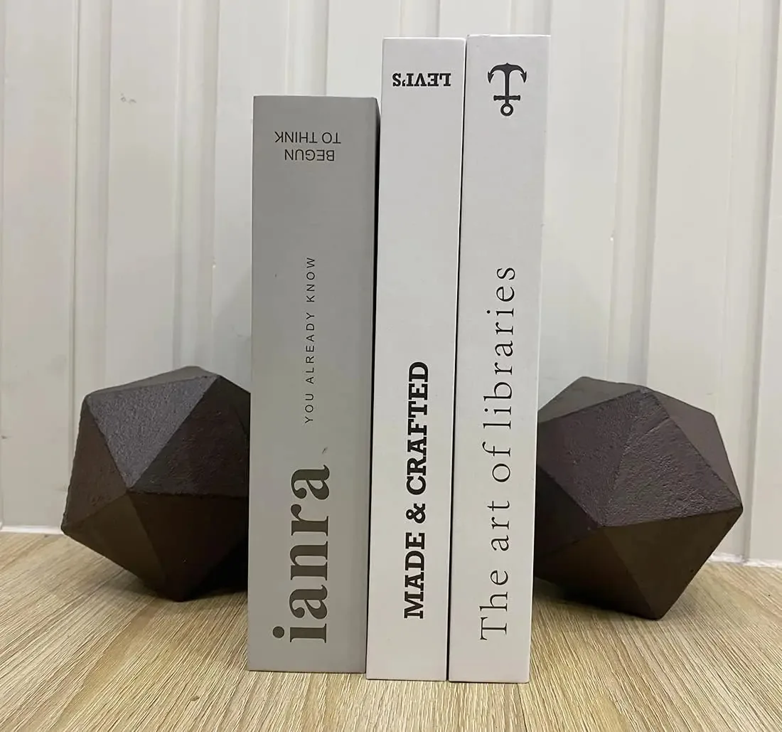 Suportes de livros decorativos geométricos Artgenius para Sujetali