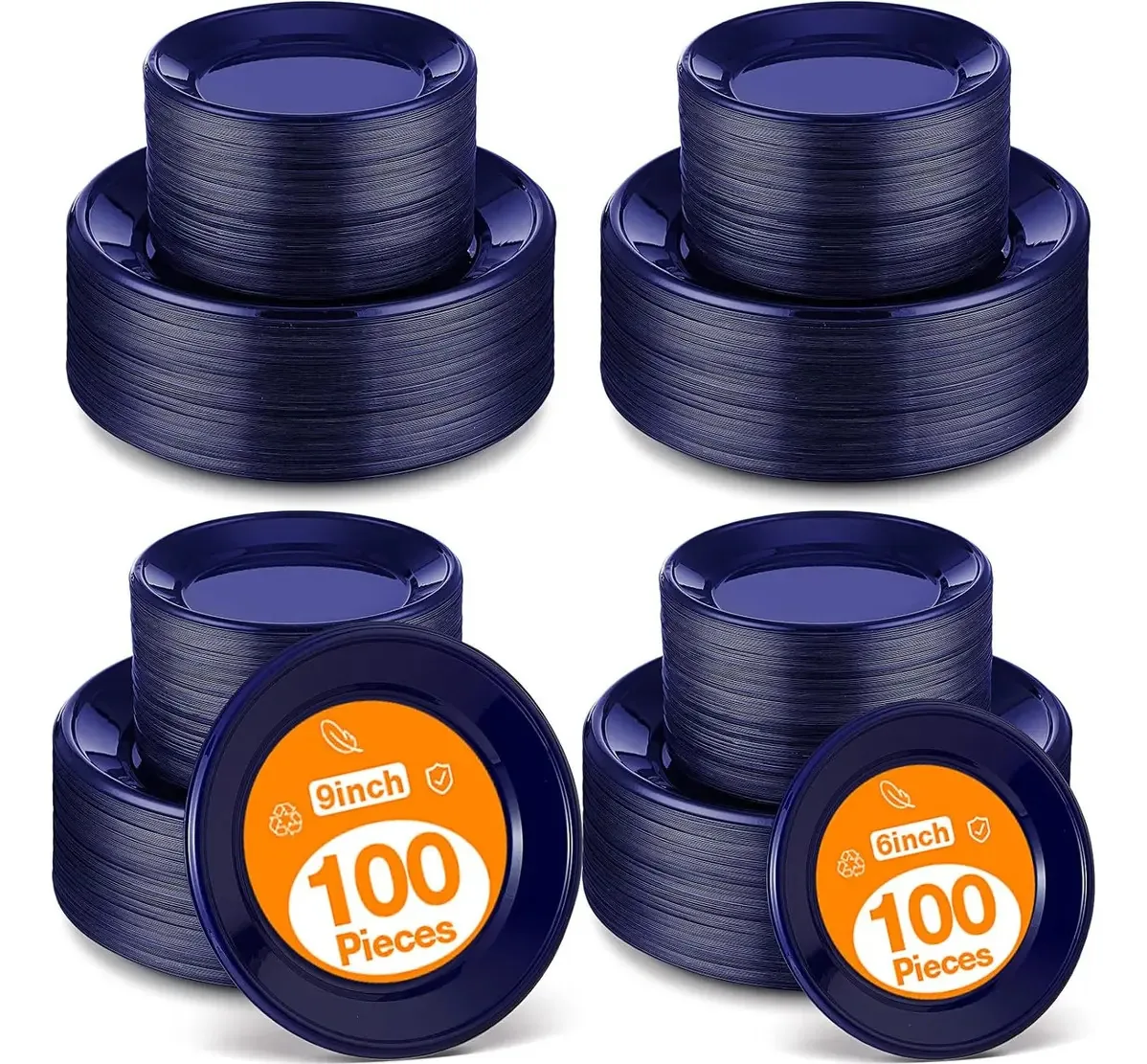 Placas plásticas descartáveis Tanlade 200 para festas
