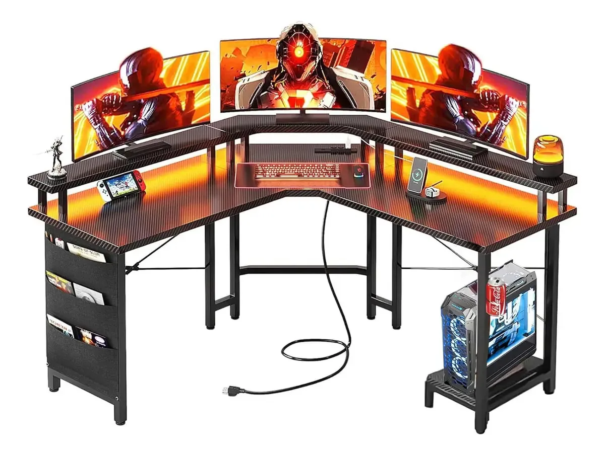 Desktop Gamer Purrific 130x130cm cor preto